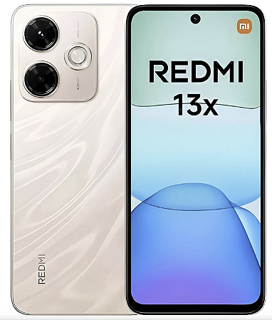 Smartphone Xiaomi Redmi 13x 256GB 8GB RAM Dual SIM Tela 6.79" - Dourado