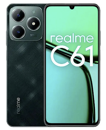 Smartphone Realme C61 RMX3930 256GB 8GB RAM Dual SIM NFC Tela 6.74" - Verde