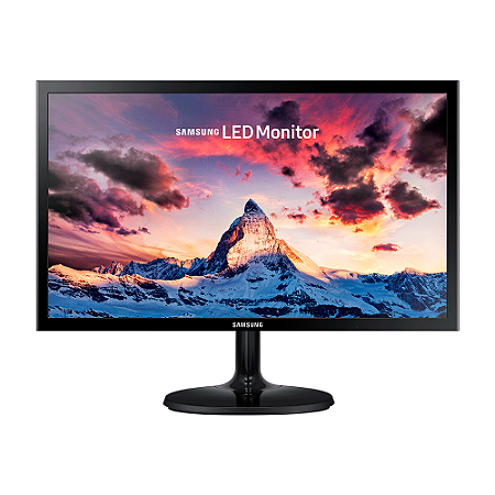 Monitor Samsung 22" FHD S22F350FHL, HDMI, VGA, Preto, Série CF350