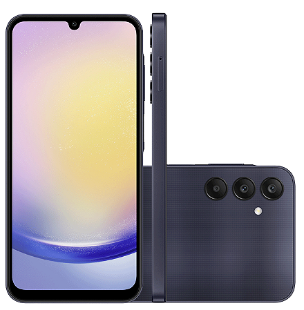 Smartphone Samsung Galaxy A25 256GB 5G 8GB RAM Tela 6,5" Câm. Traseira 50+8+2MP Frontal 13MP - Azul Marinho