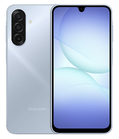 Smartphone Samsung Galaxy A17 com IA 256GB | 8GB RAM | Câm de 50MP | Tela AMOLED de 6.7" | NFC + IP54 - Azul