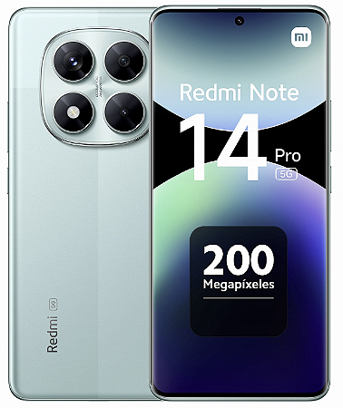 Smartphone Xiaomi Redmi Note 14 PRO 256GB / 8GB Ram •5G• - Verde