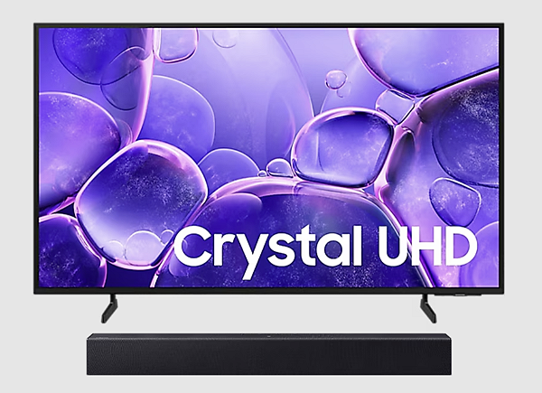 Samsung Smart TV 50” Crystal UHD 4K U8100F UN50U8100FGXZD 2025 + Soundbar HW-B400F/ZD - 220v