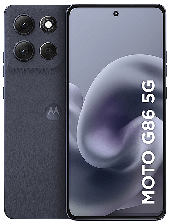 Smartphone Motorola Moto g86 5G 256GB 24GB (8GB RAM+16GB Ram Boost) Tela 1.5K pOLED, 50MP Sony camera OIS Moto AI, videos em 4K, IP68 + IP69 - Grafite
