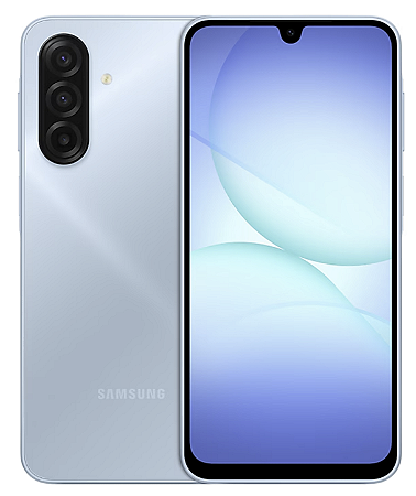 Smartphone Samsung Galaxy A17 4G com IA 128GB | 4GB RAM | Câm de 50MP | Tela AMOLED de 6.7" | NFC + IP54 - Azul Claro