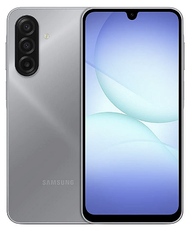 Smartphone Samsung Galaxy A17 4G com IA 128GB | 4GB RAM | Câm de 50MP | Tela AMOLED de 6.7" | NFC + IP54 - Prata
