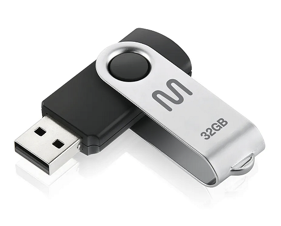 Pen Drive Twist 32GB USB Leitura 10MB/s e Gravação 3MB/s Preto Multilaser