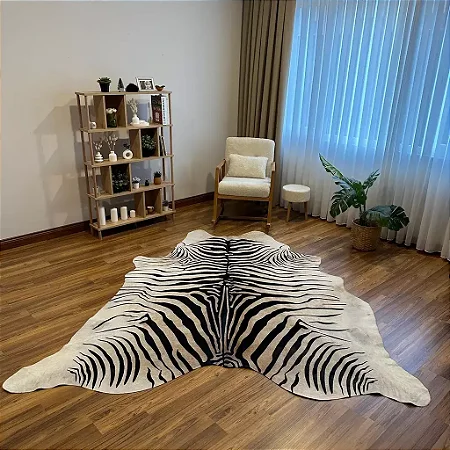 Tapete e couro Zebra Serigrafado G 2,05x2,50