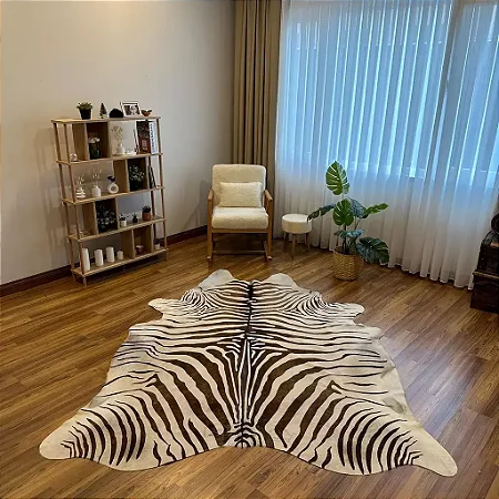 Tapete e couro Zebra Serigrafado 2,05x2,35