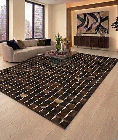Tapete de Couro Monarca Patchwork - Nobre Couros
