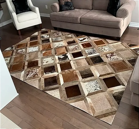 Tapete de Couro Mosaic Patchwork - Nobre Couros