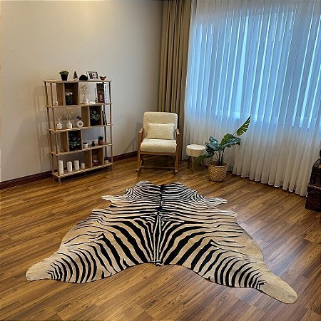 Tapete e couro Zebra Serigrafado 2,05x2,40
