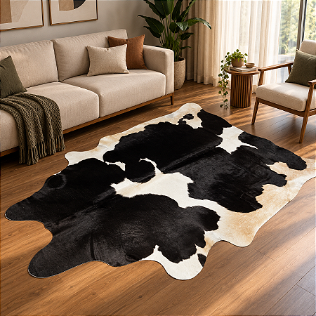 Tapete de couro Bovino Holandesa 1,90x2,30- Nobre couros