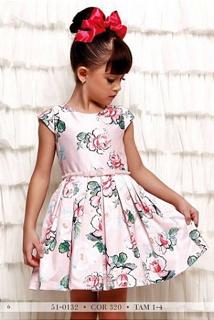 vestido infantil manga princesa