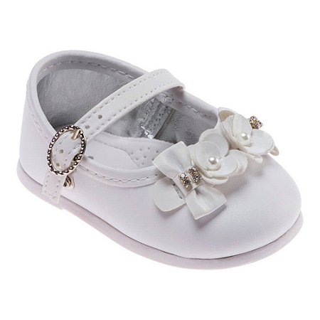 Sapato infantil Branco Pimpolho - Nanda Baby
