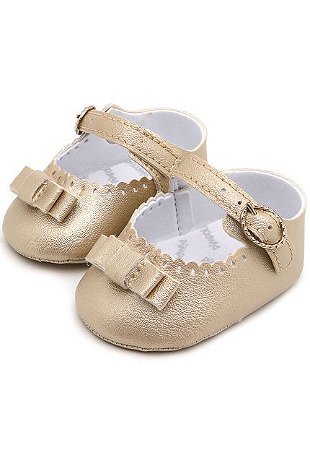 sapatilha pimpolho dourada