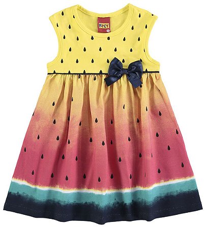vestido infantil tema melancia