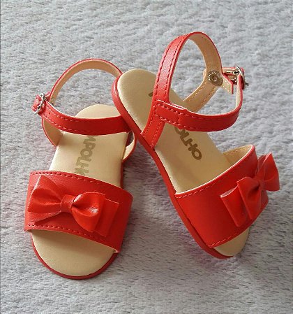 sandalia pimpolho vermelha