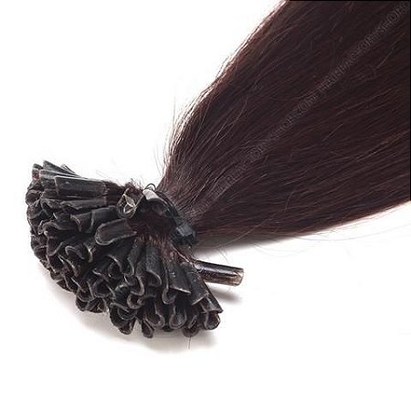 Cabelo Humano Natural Com Pontas De Queratina 60cm 50 Gr