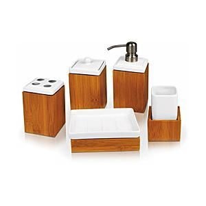 CONJUNTO PARA BANHEIRO EM BAMBU/CERÂ