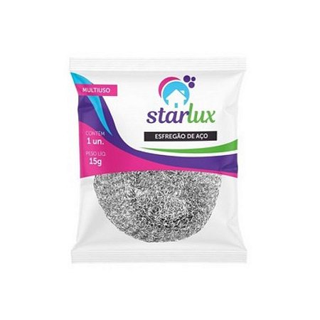 STARLUX ESFREGAO DE ACO INOX 15 GRAMAS