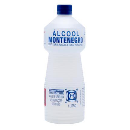 ALCOOL MONTENEGRO LIQ. HIDRATADO 92,8 INPM 01 LITRO