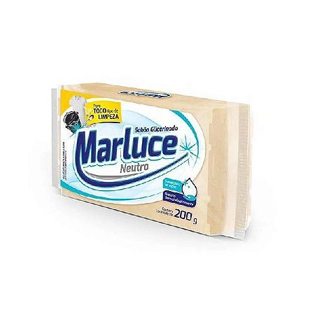 SABÃO BARRA MARLUCE NEUTRO GLICERINADO 200 GRAMAS