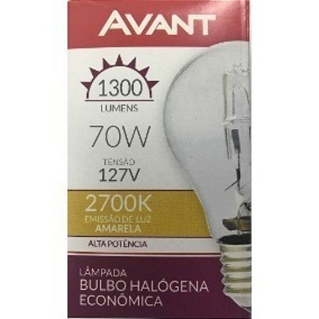 AVANT LAMPADA BULBO HALOGENO 70W 127V