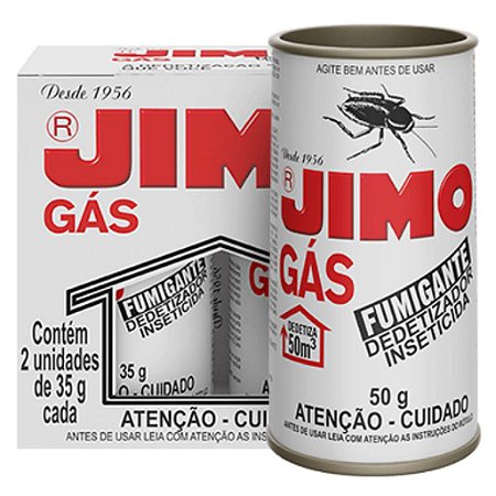 JIMO GAS FUMIGANTE ESTOJO COM 02 X 35 GRAMAS