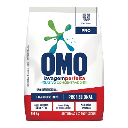 DETERGENTE PÓ OMO LAVAGEM PERFEITA 5,6 KGS