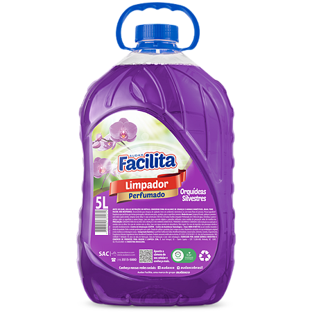 AUDAX FACILITA LIMPADOR  PERFUMADO ORQUIDEAS SILVESTRES 05 LITROS