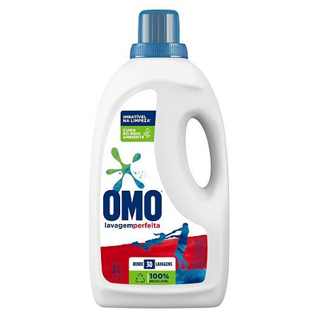 LAVA ROUPAS LIQUIDO OMO LAVAGEM PERFEITA 03 LITROS
