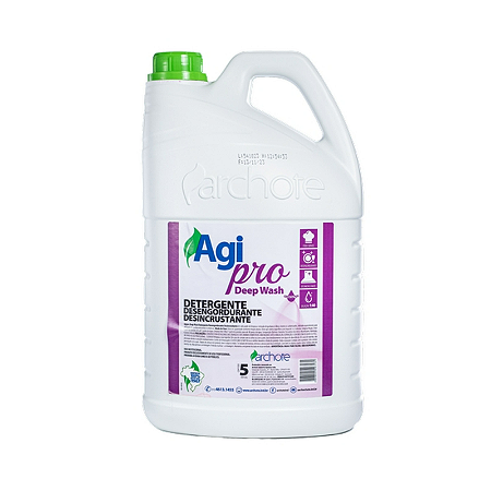 ARCHOTE AGIPRO DEEP WASH DETERGENTE DESENGORDURANTE DESINCRUSTANTE 05 LITROS