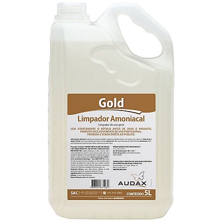 AUDAX GOLD LIMPADOR AMONIACAL 05 LITROS