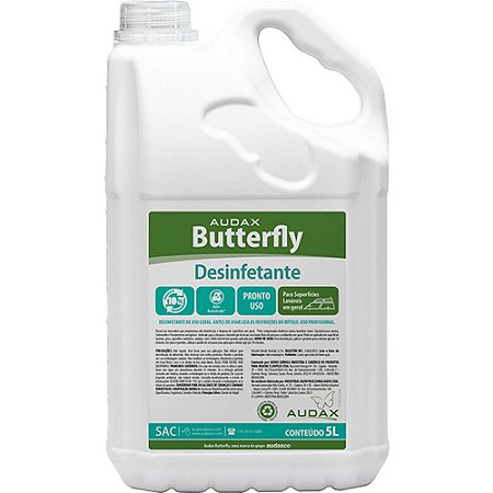 AUDAX BUTTERFLY DESINFETANTE FLORAL 05 LITROS