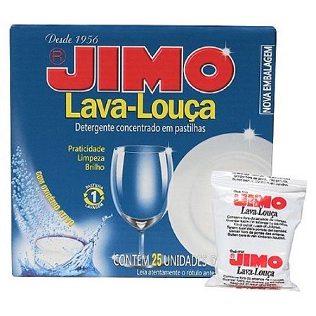 JIMO LAVA LOUCA TABLETE COM 25 X 20 GRAMAS