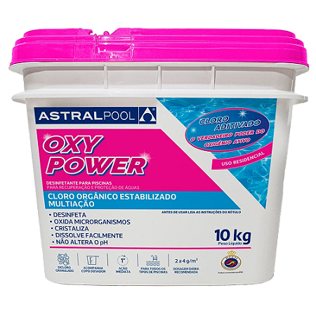 FLUIDRA CLORO OXYPOWER MULTIACAO ASTRALPOOL 10 KGS