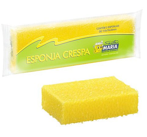 Esponja Esfrelux Crespa Com 2 Unidades - Santa Maria