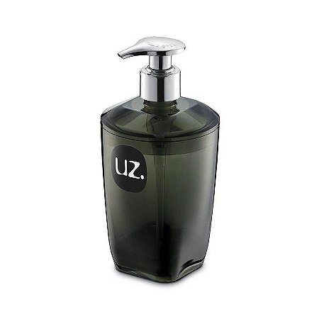 PORTA SABONETE LIQUIDO PREMIUM PRETO TRANSLUCIDO UZ