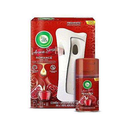 BOM AR FRESHMATIC ROMANCE APARELHO + GRÁTIS REFIL 250 ML