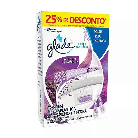 PEDRA SANITARIA GLADE LAVANDA 25 GRAMAS