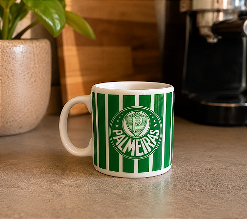 Caneca De Porcelana Palmeiras 120ml Oficial