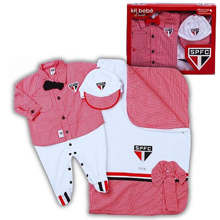 Kit Bebê São Paulo Luxo Saída de Maternidade Meninos Oficial