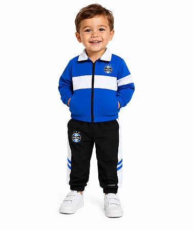 Agasalho Grêmio Infantil Conjunto Jaqueta e Calça Oficial