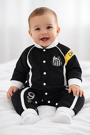 Macacão Bebê Santos Longo Capitão Oficial