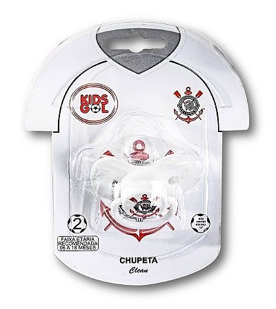 Chupeta Corinthians Bico Orto Tam 2 Kids Gol Oficial