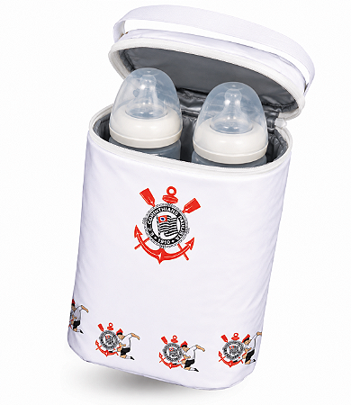 Bolsa Térmica Porta 2 Mamadeiras Corinthians Kids Gol