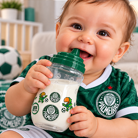 Copo Infantil Palmeiras Alto Relevo Kids Gol Oficial