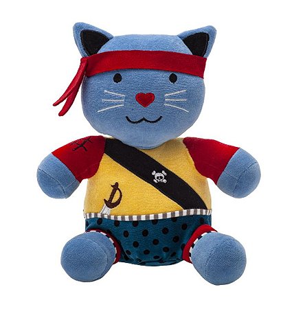 Pelúcia Meu Pirata Cap Mimo Gato 21Cm Zip