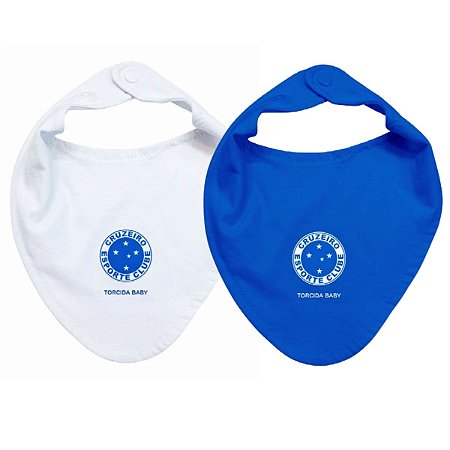 Kit Babador Bandana Cruzeiro 2 Pçs Torcida Baby
